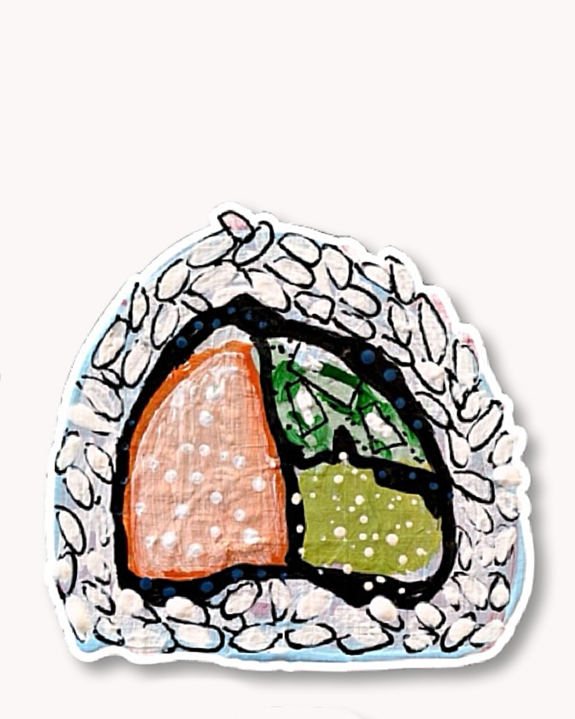 California Roll Sushi Sticker