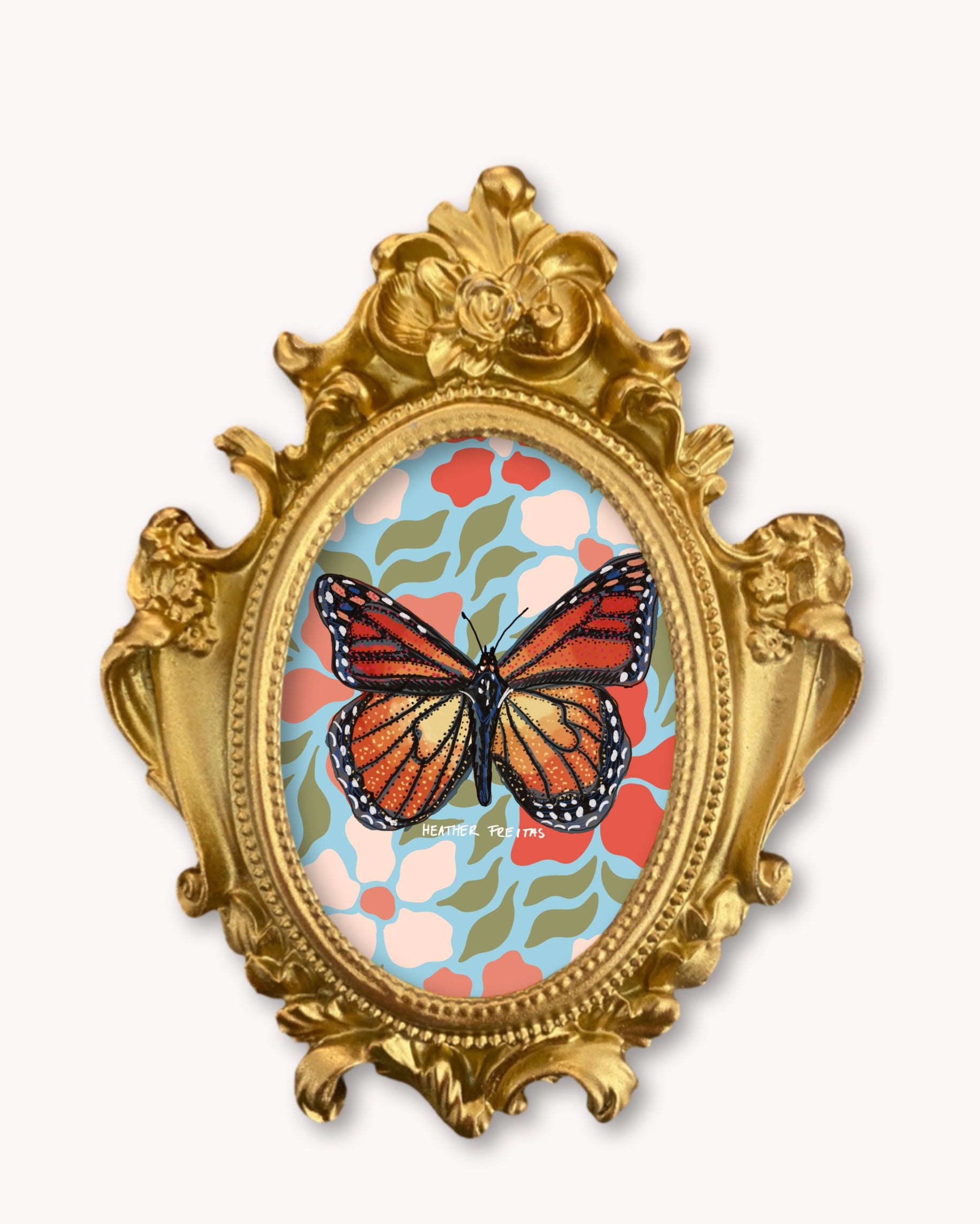Monarch Butterfly - Mini framed print