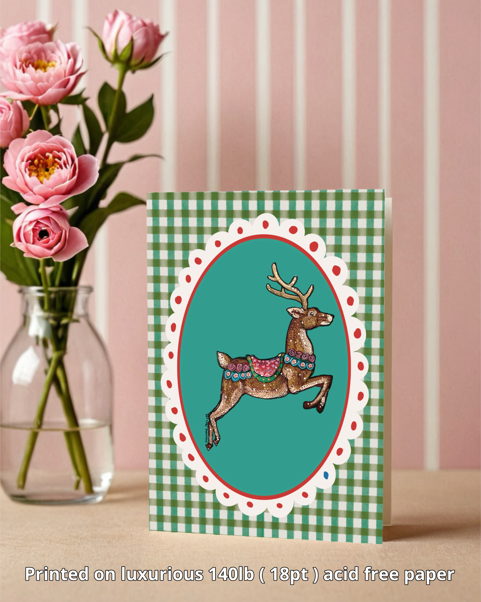 Reindeer - Greeting Card / Fine Art Print