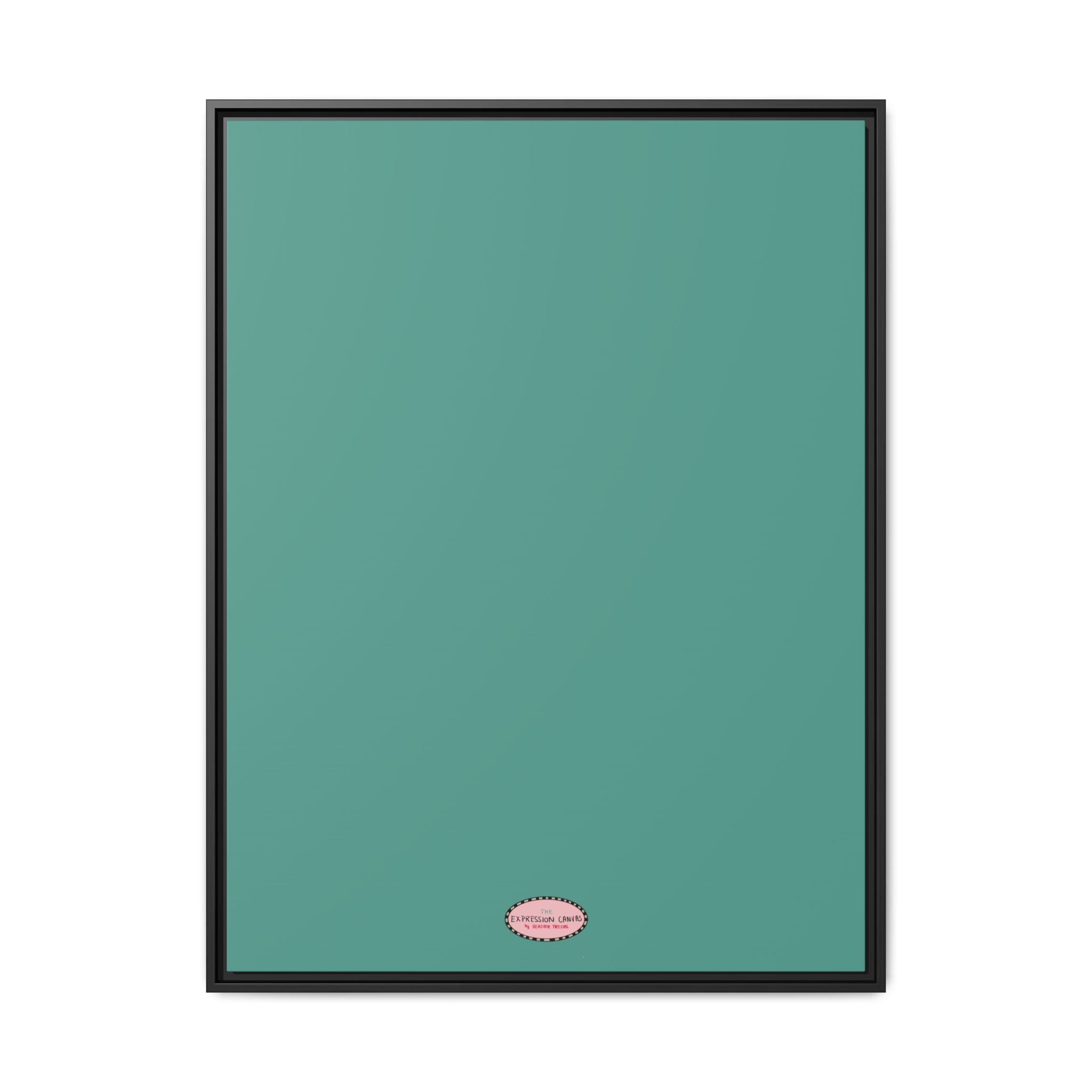 Moss Expressions Framed Canvas Print