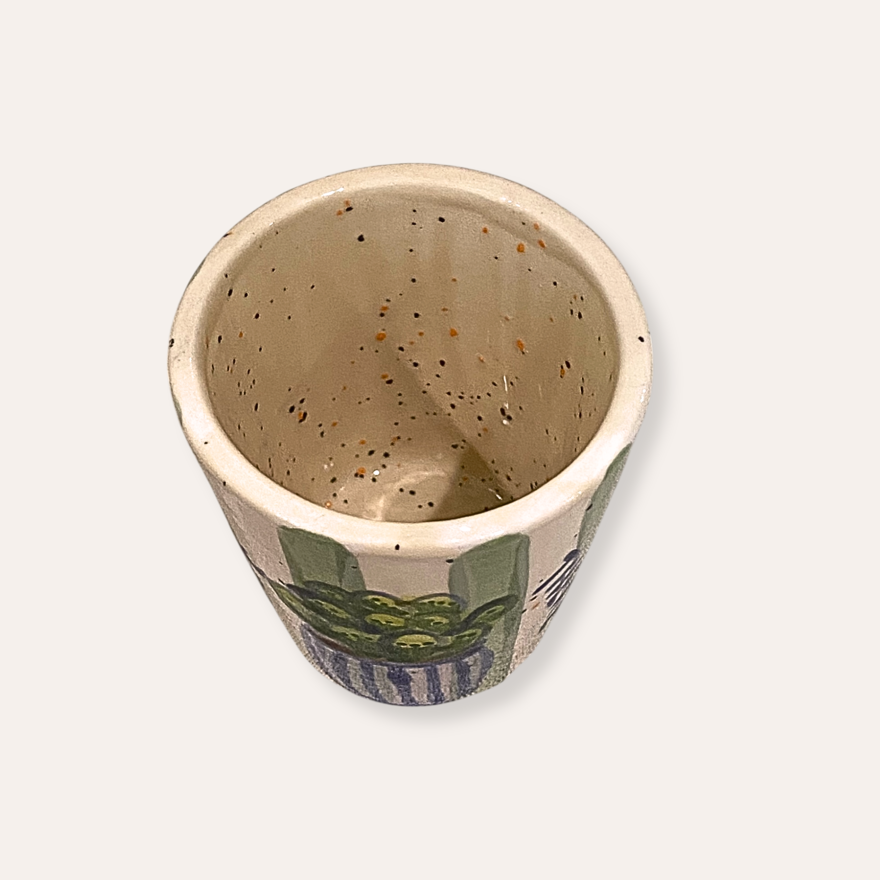 Aloe There Hand Painted Ceramic Shot Glass