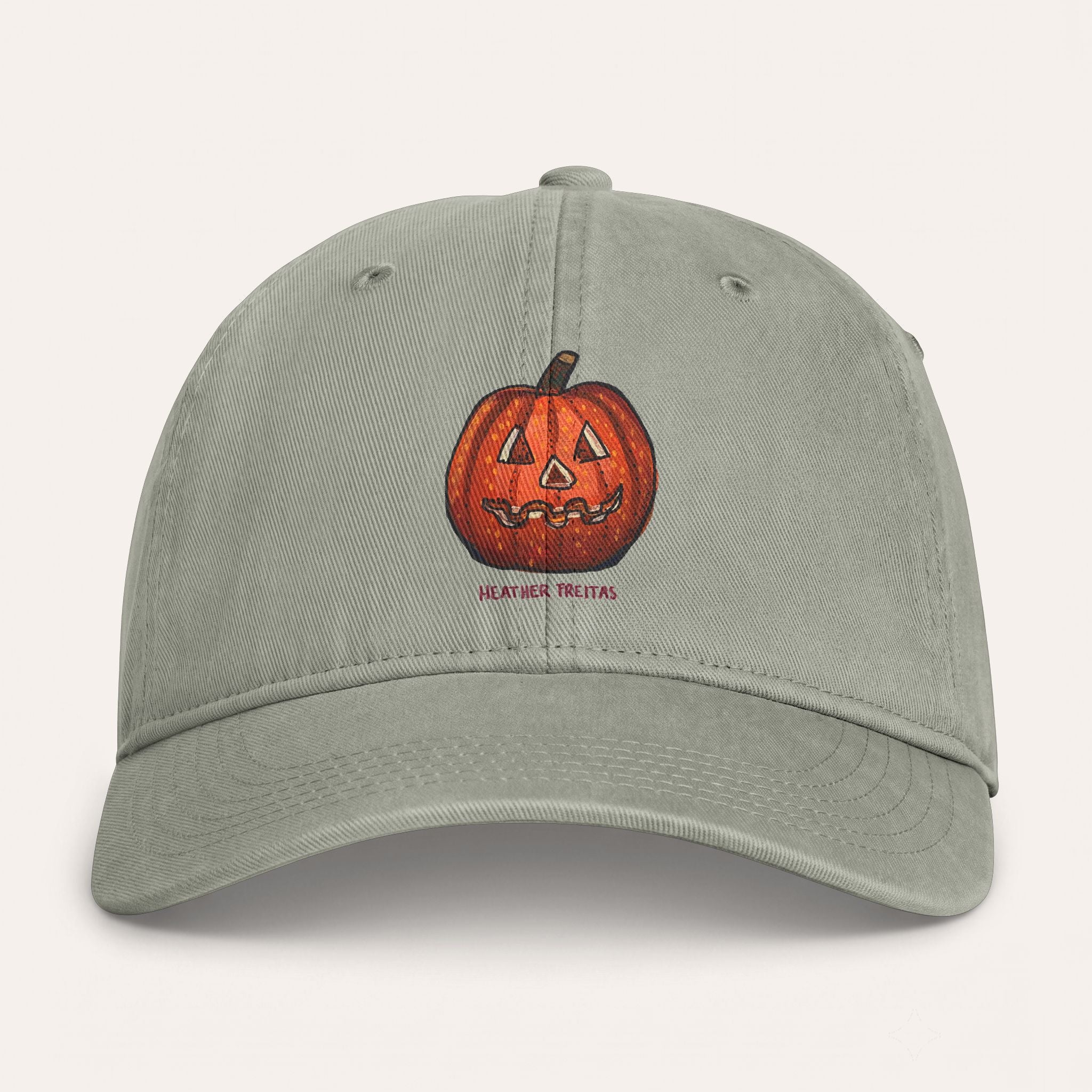 Jack O' Lantern Washed Cotton Cap