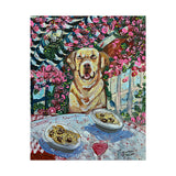 Yellow Labrador Dining Art Print