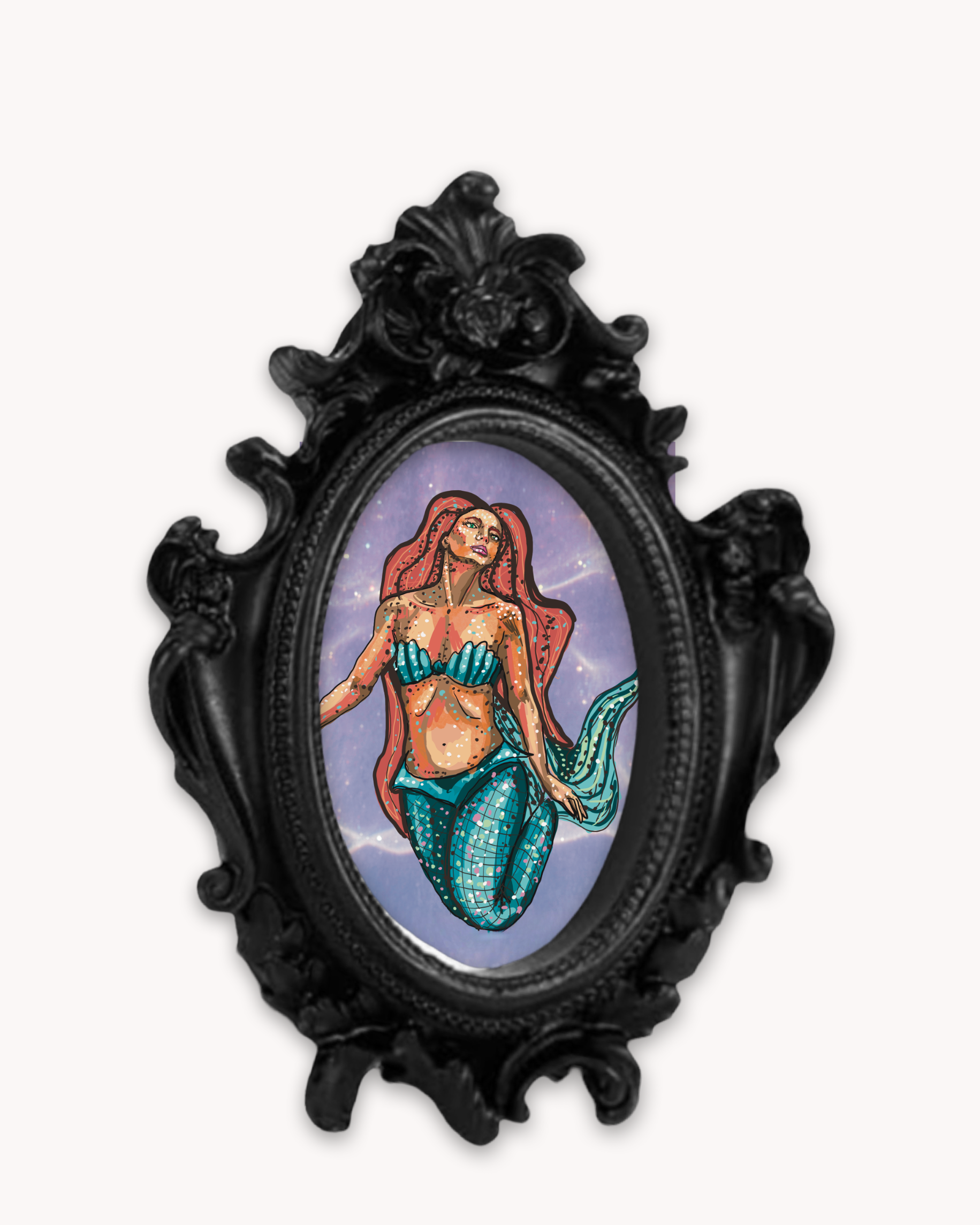 Mermaid Framed Magnet ( Small )