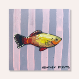 Sunset Platty Fish ( Mini Original Painting )