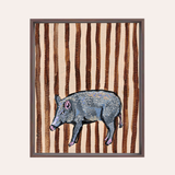 Javelina Framed Fine Art Canvas Print
