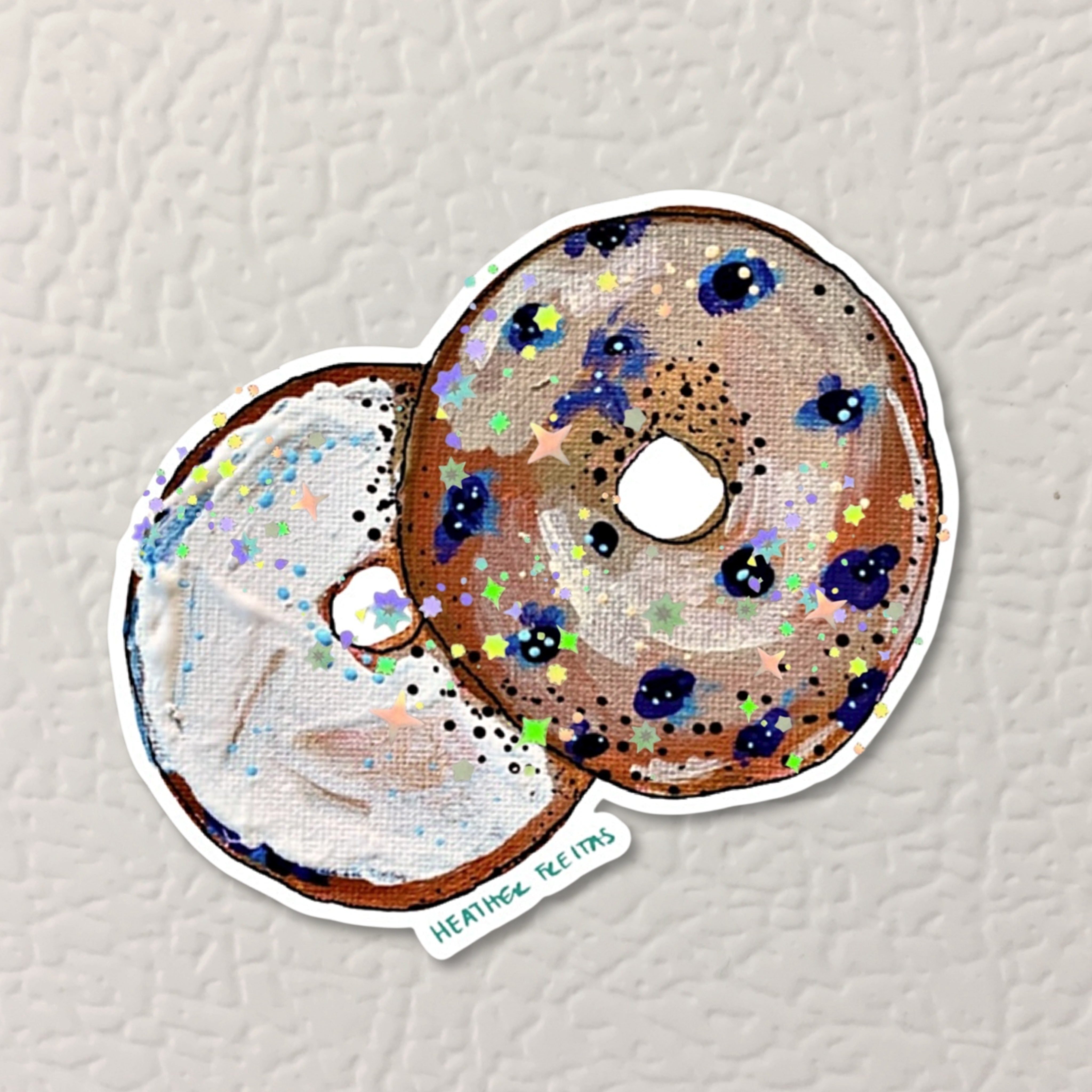 Bagel Magnet ( Die-Cut )