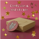 Silver Ribbon Ceramic Ornament