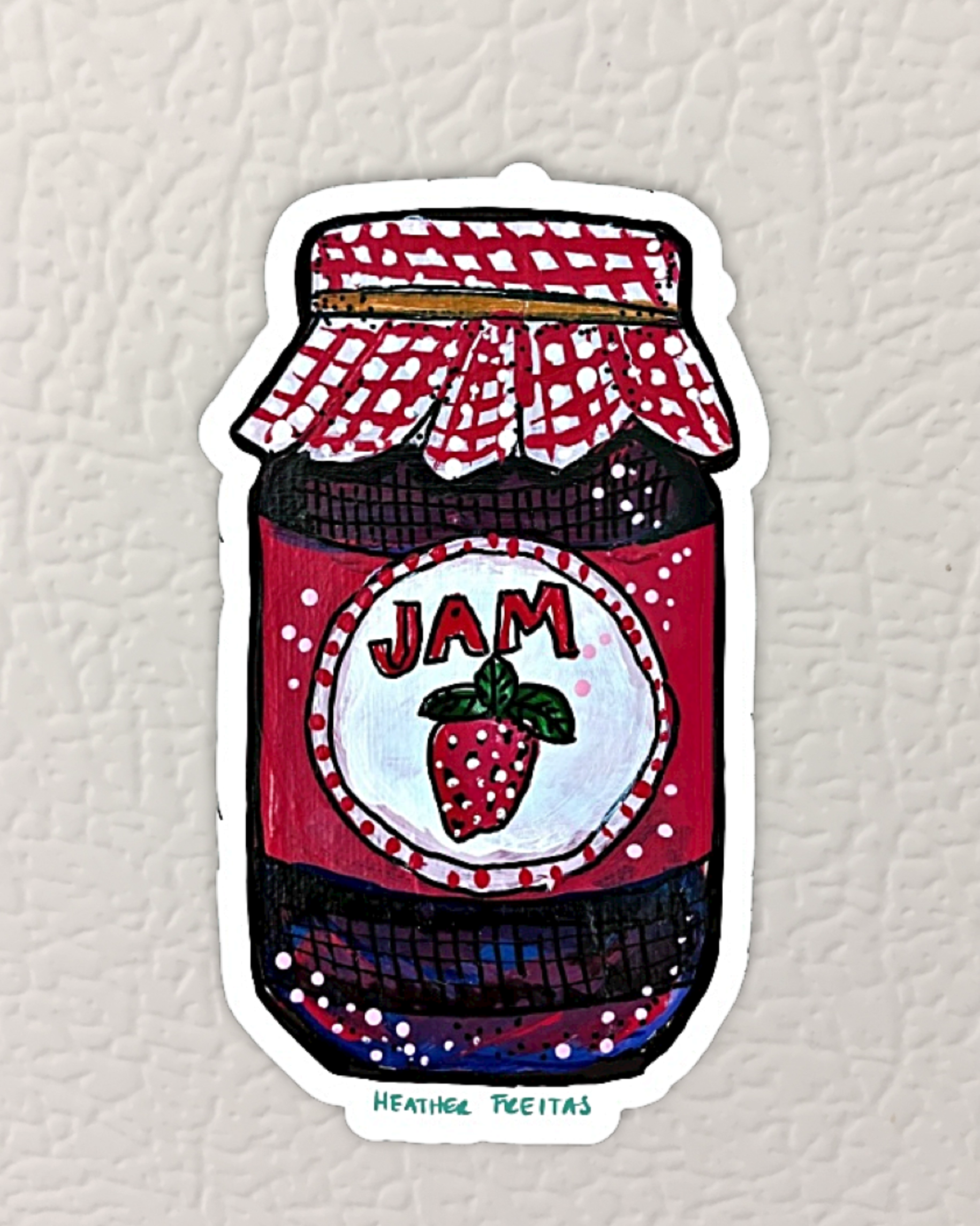 Strawberry Jam Magnet ( Die-Cut )