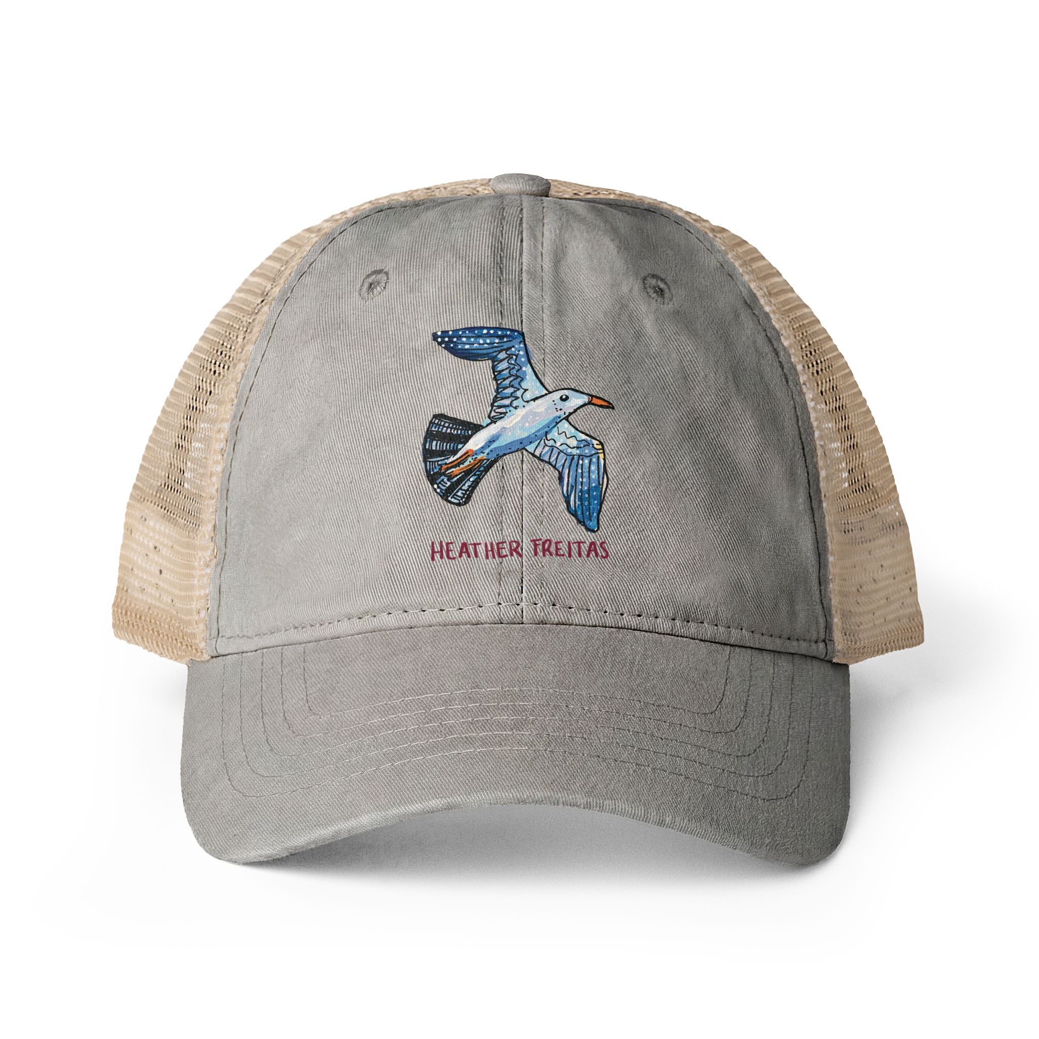 Seagull Women's Washed Mesh-Back Cap