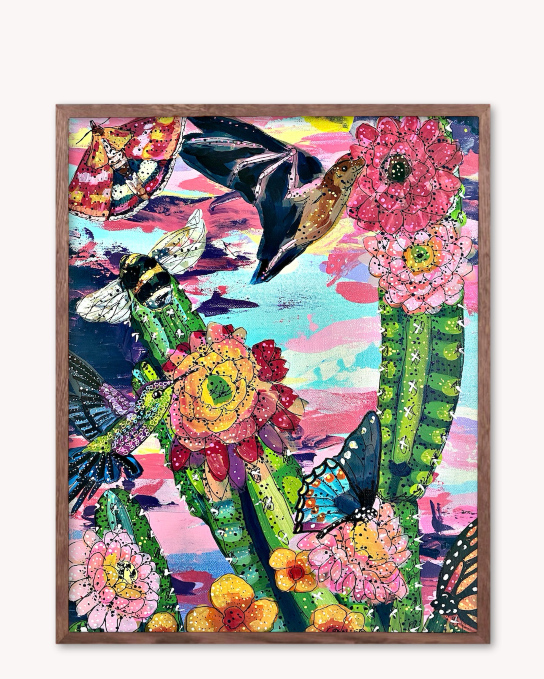 Desert Dawn Pollinators Print