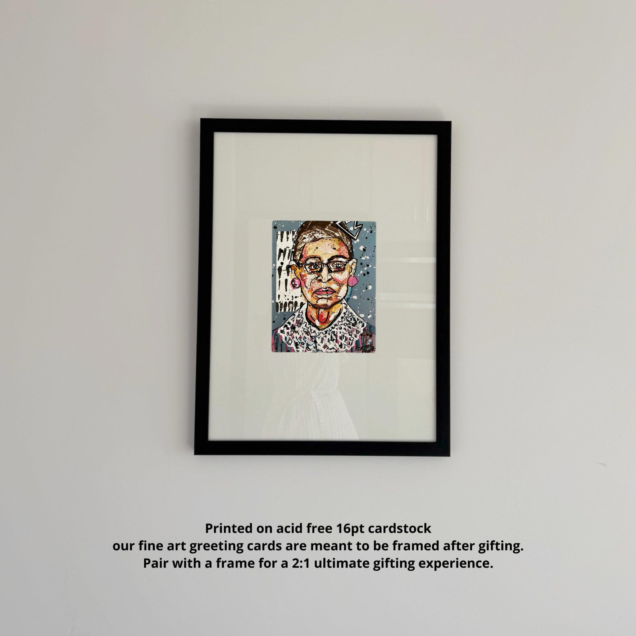 Queen RBG Fine Art Greeting Card