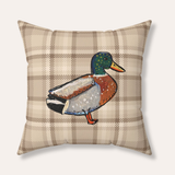 Mallard Velveteen Throw Pillow