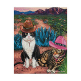 Cowboy Cats Art Print