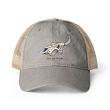 Resting Cow Skull Women's Washed Mesh-Back Cap