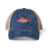 Red Snapper Women's Washed Mesh-Back Cap