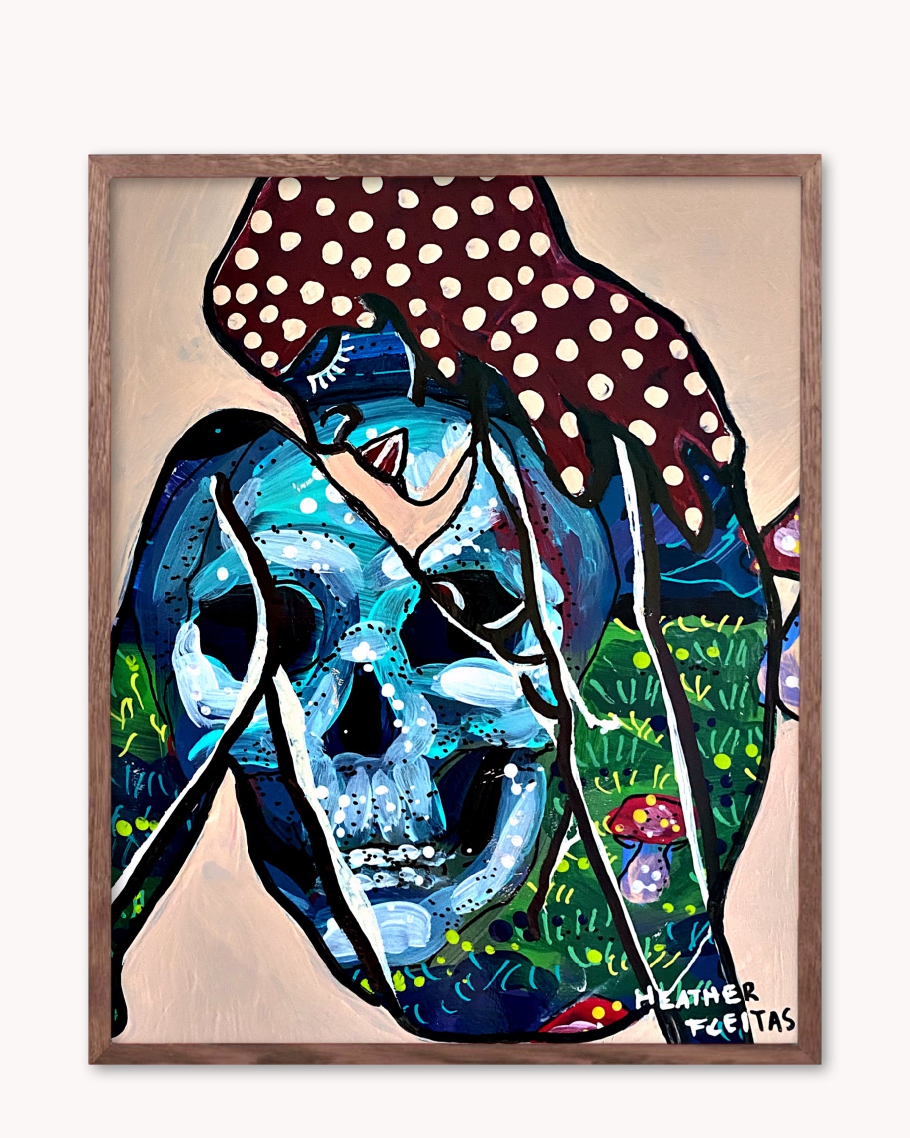 Pieces Of Me ( Mushroom Forest Skull ) - Limited Edition Print