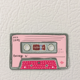 Pink Mixtape Magnet ( Die-Cut )
