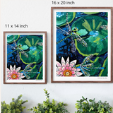 Dragonfly Lily Hand Signed Fine Art Print