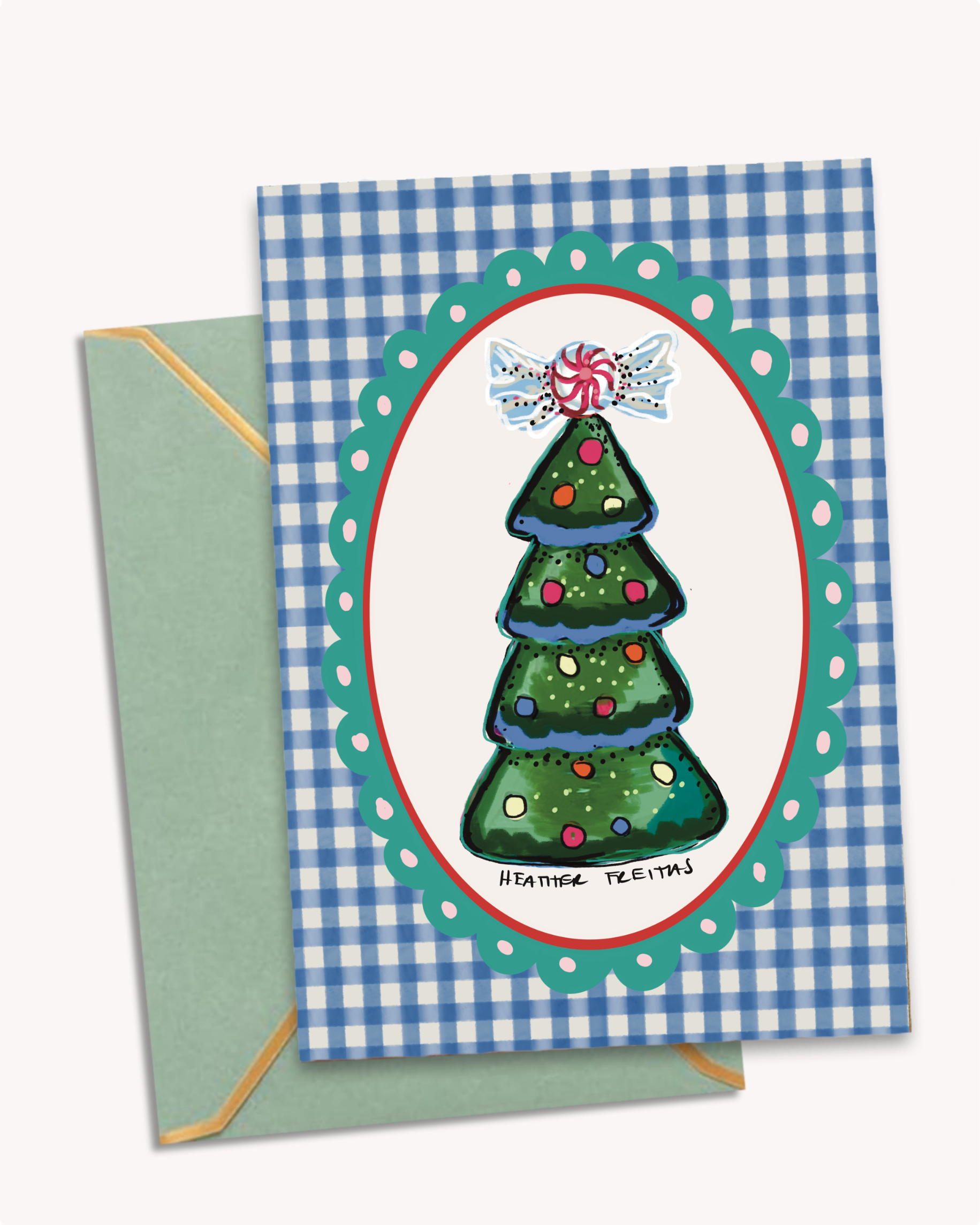 Candy Christmas Tree - Greeting Card / Fine Art Print