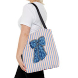 Blue Ribbon Tote Bag