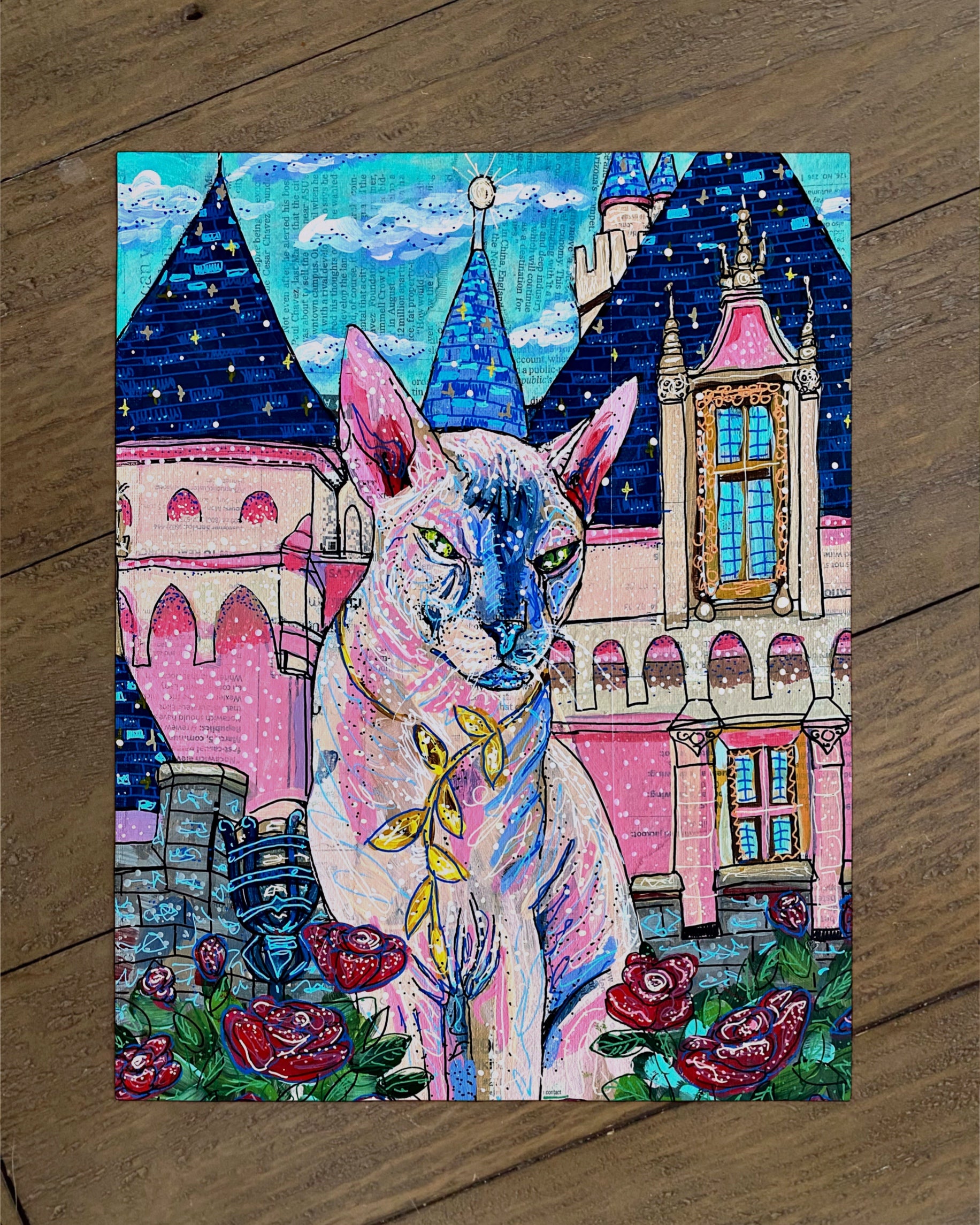 Minx The Castle Cat - Economy Print