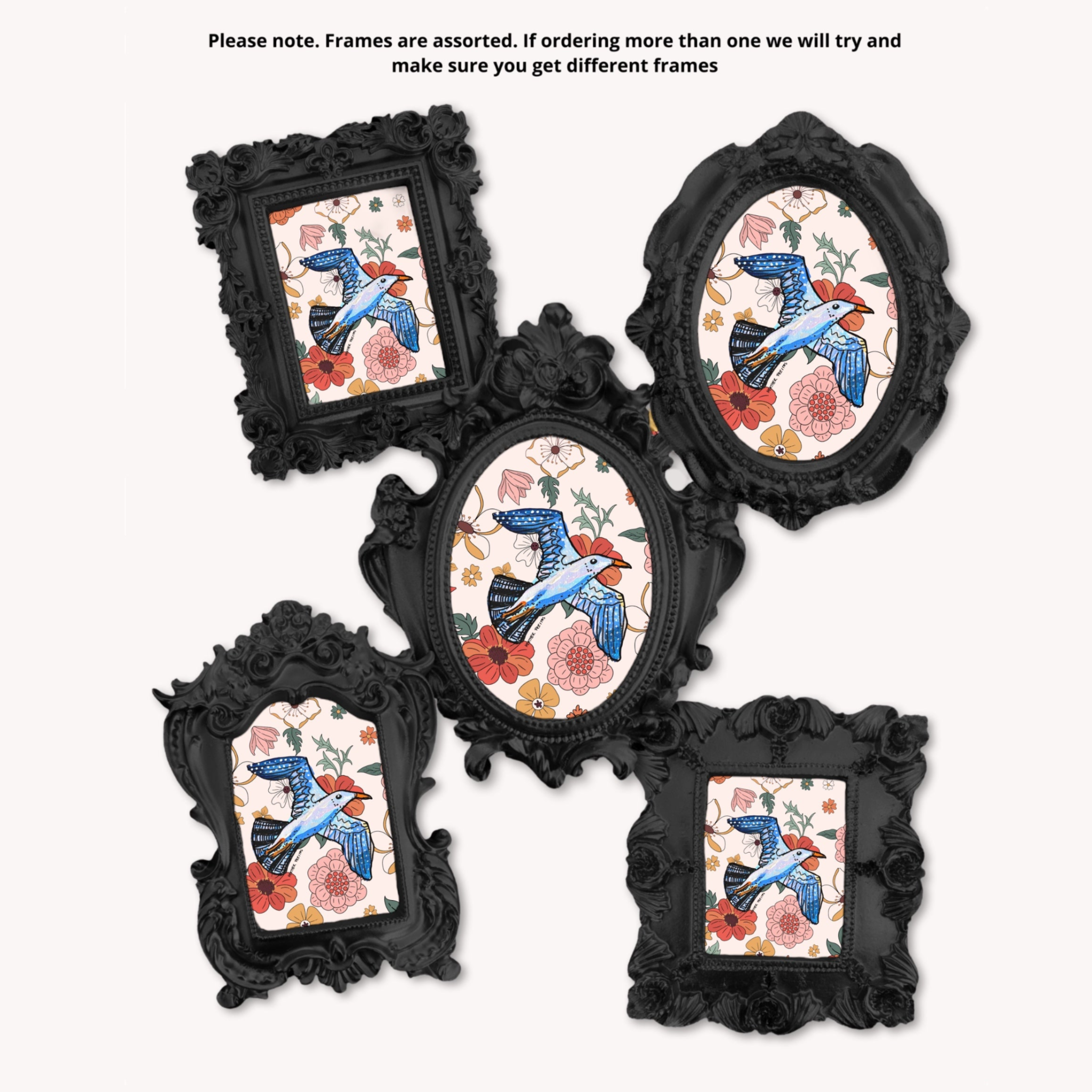 Seagull Framed Small Magnet