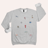 Coastal Icon Unisex Crew Neck Sweatshirt