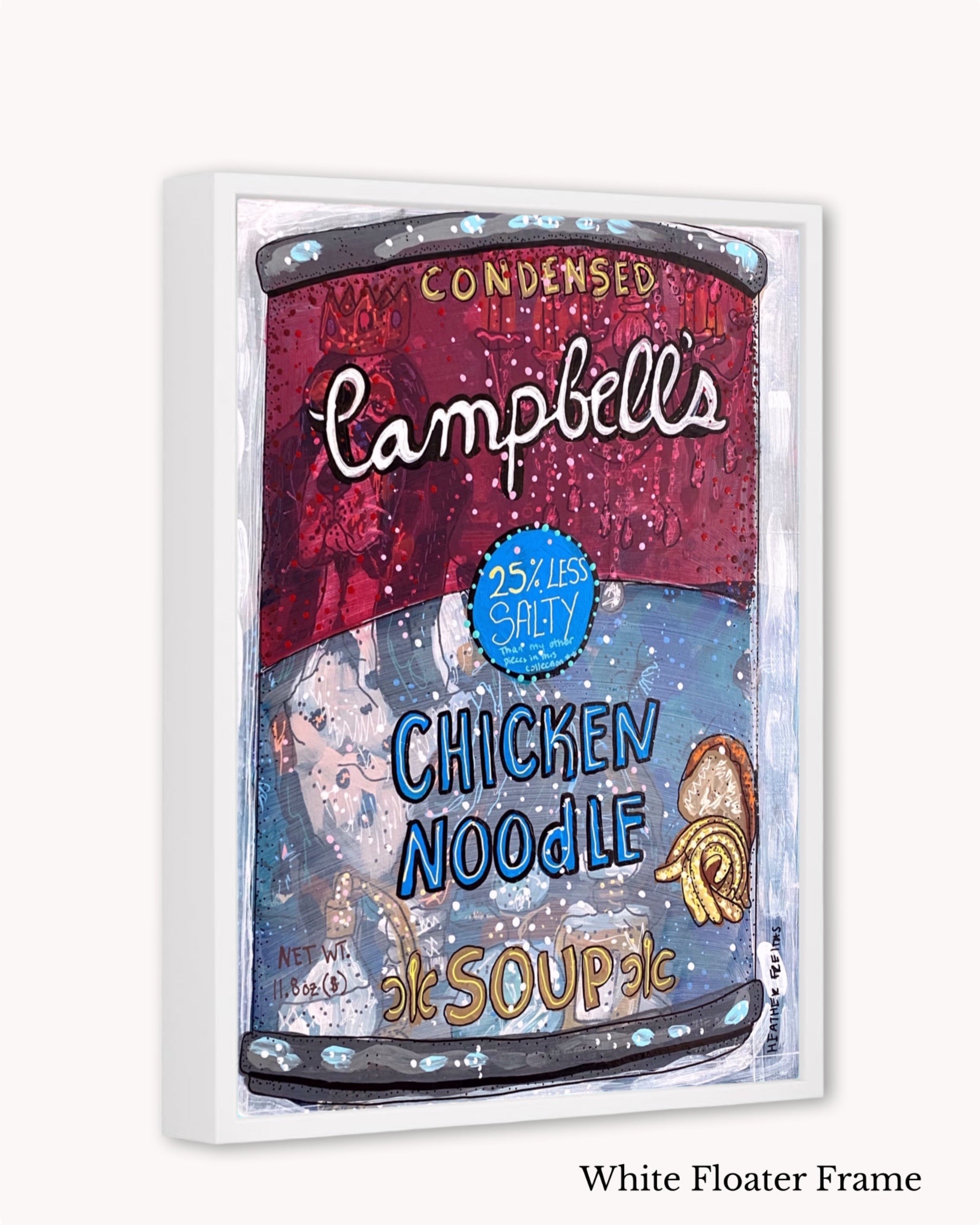 Less Salty Chicken Noodle Soup ( Original Painting )