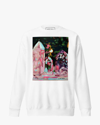 Crystals Unisex Premium Sweatshirt - Heather Freitas - fine art home deccor