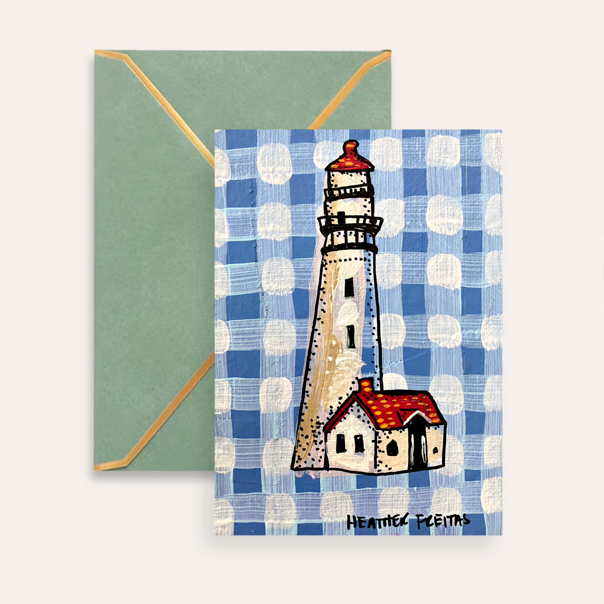 Lighthouse Fine Art Greeting Card