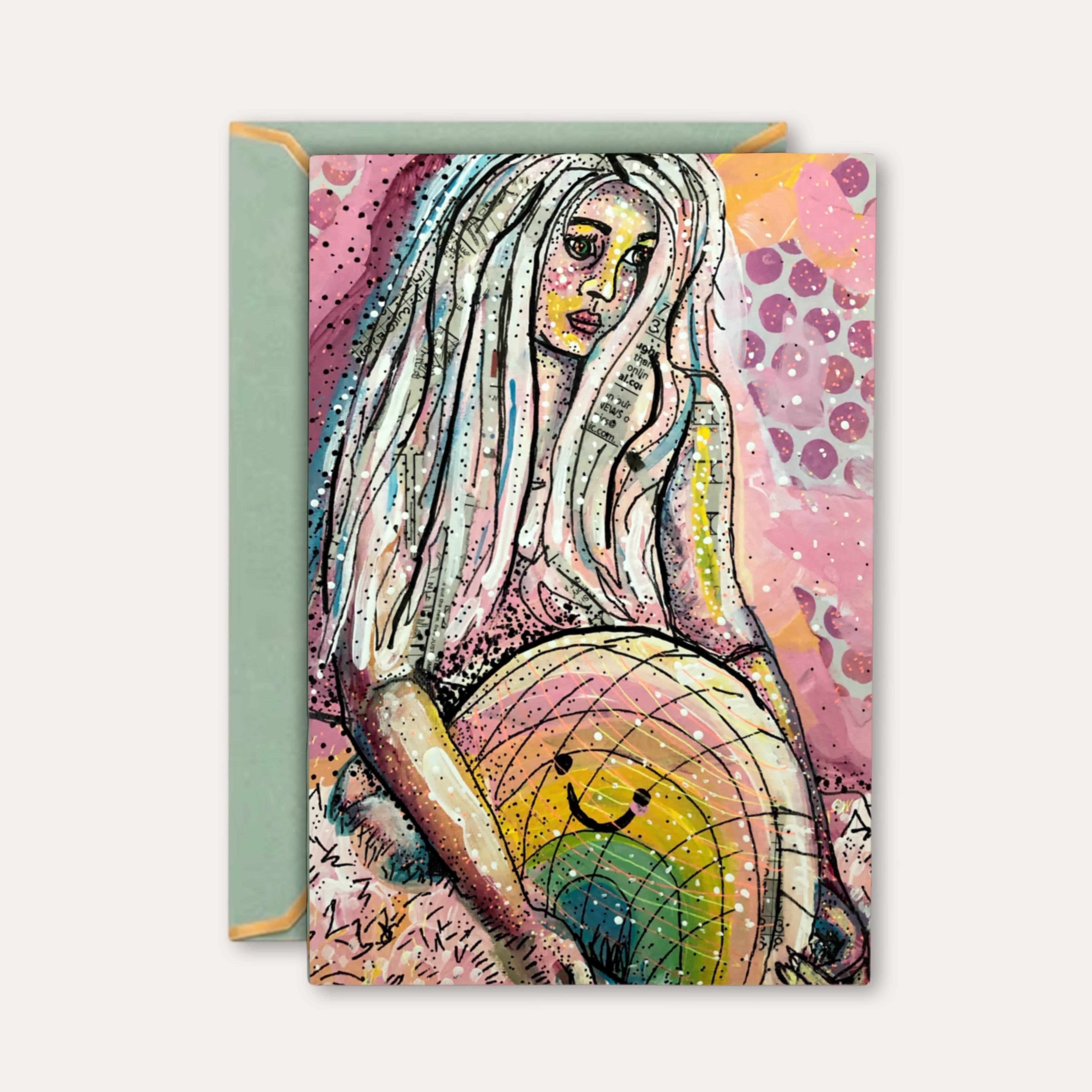 Rainbow Pillow - Greeting Card / Fine Art Print