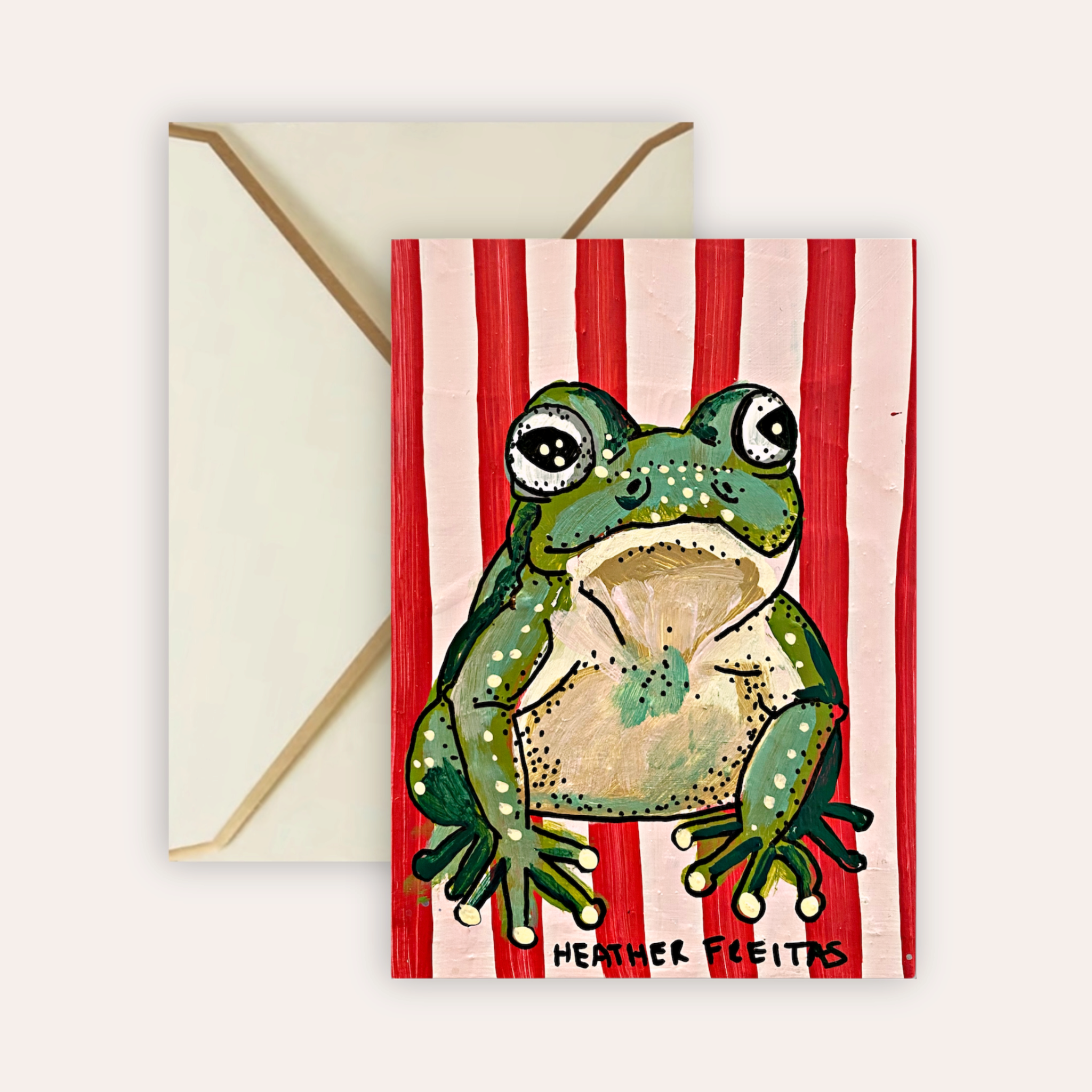 Frog Fine Art Greeting Card