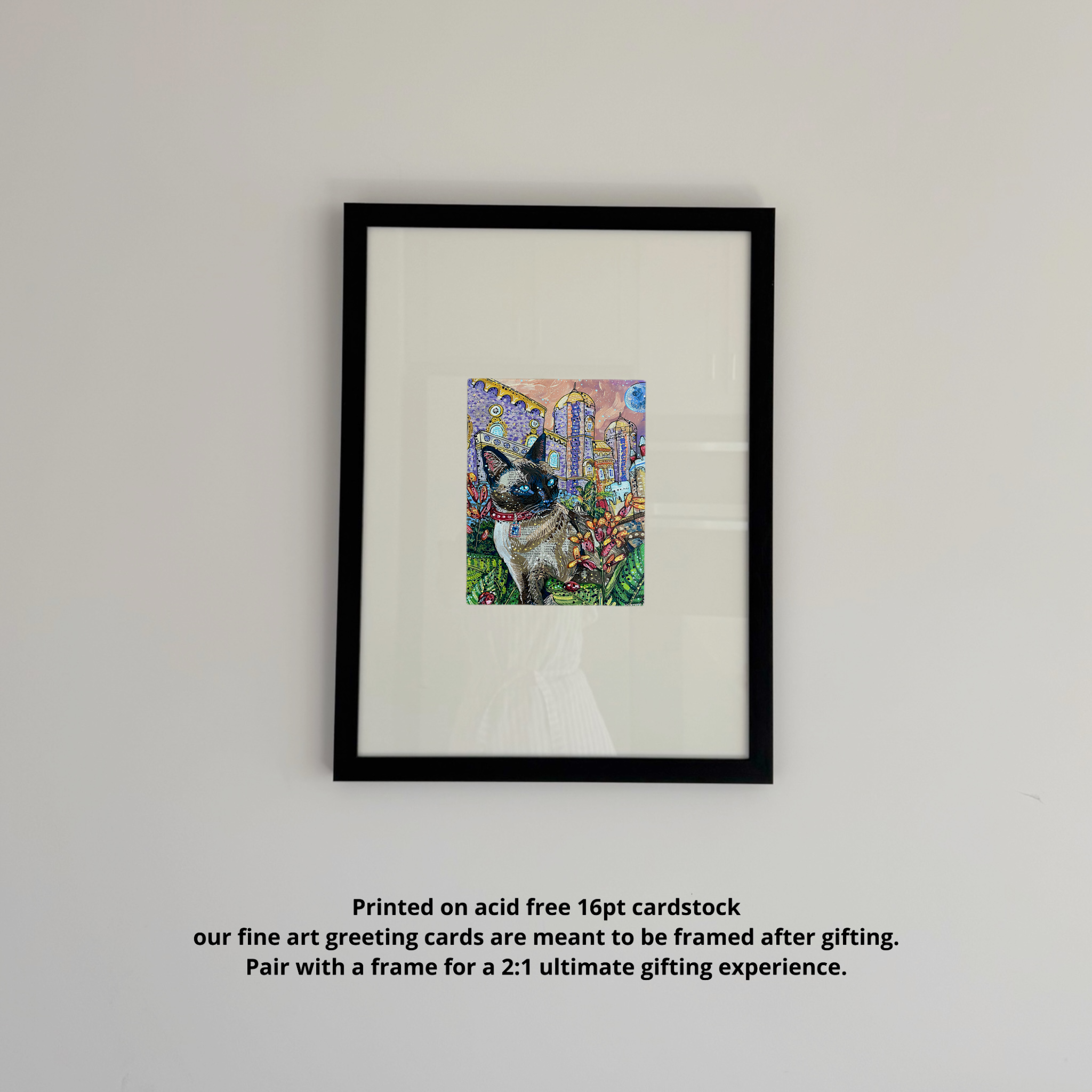 Moon Castle Cat - Greeting Card / Fine Art Print