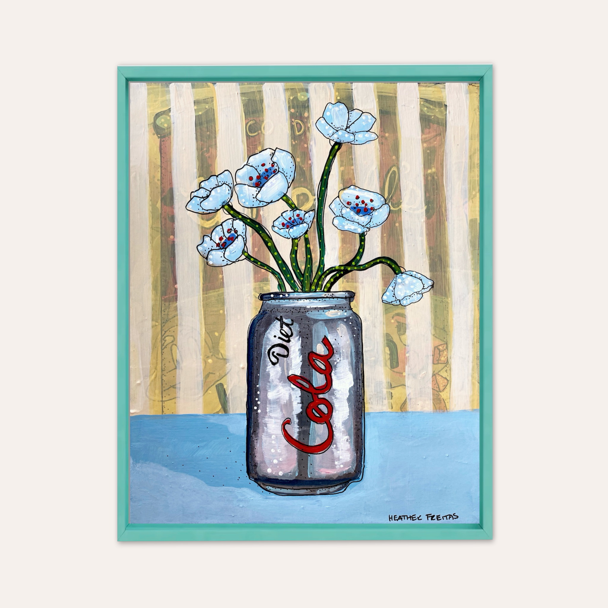 Diet Cola Bouquet ( Original Painting )
