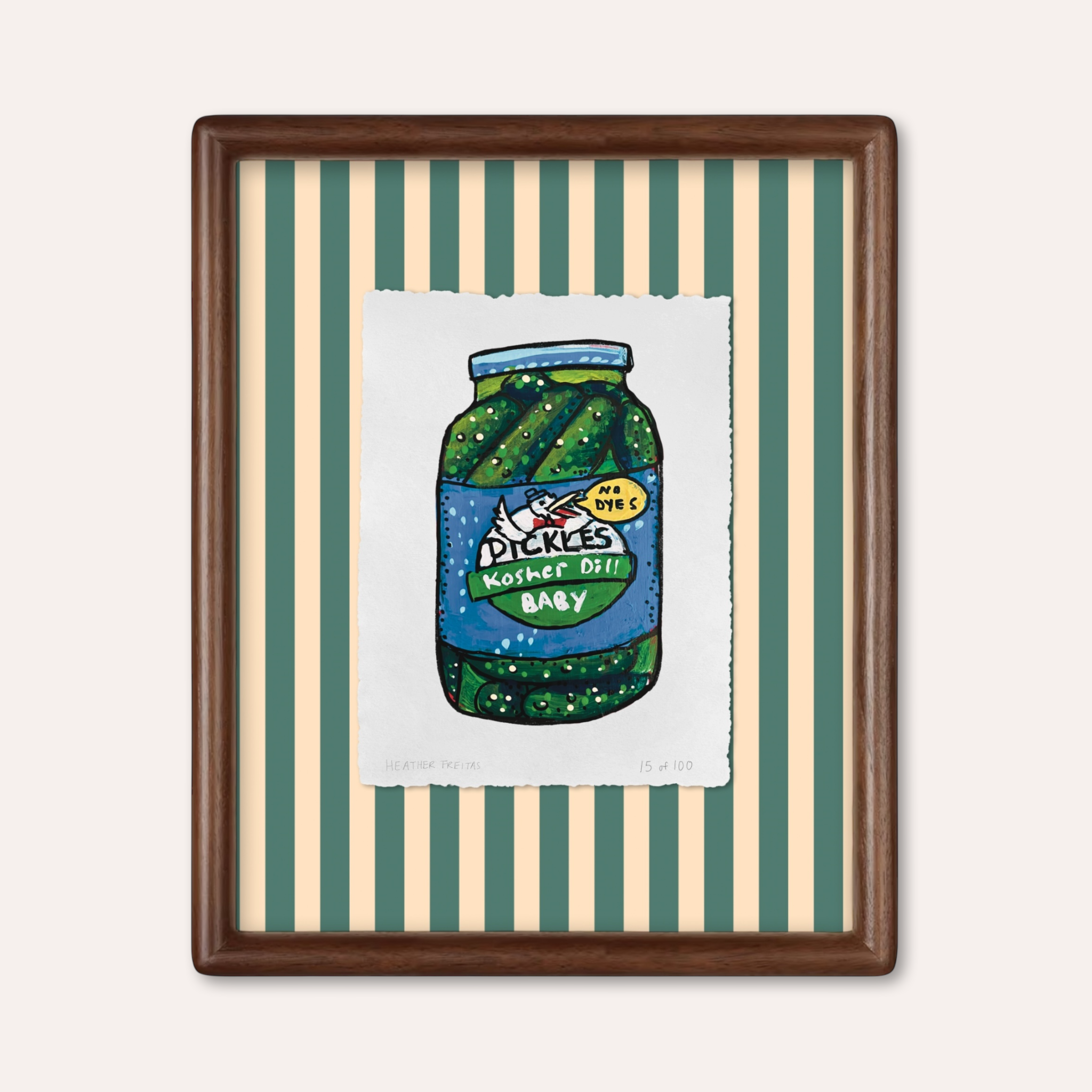 Pickle Jar Limited Edition Framed Print