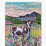 Cows On The Farm ( Original Painting )