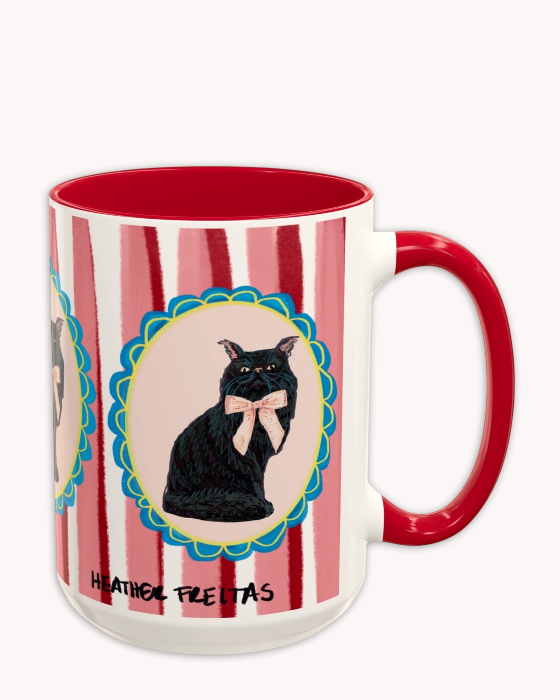 Black Persian Cat Coffee Mug 15oz
