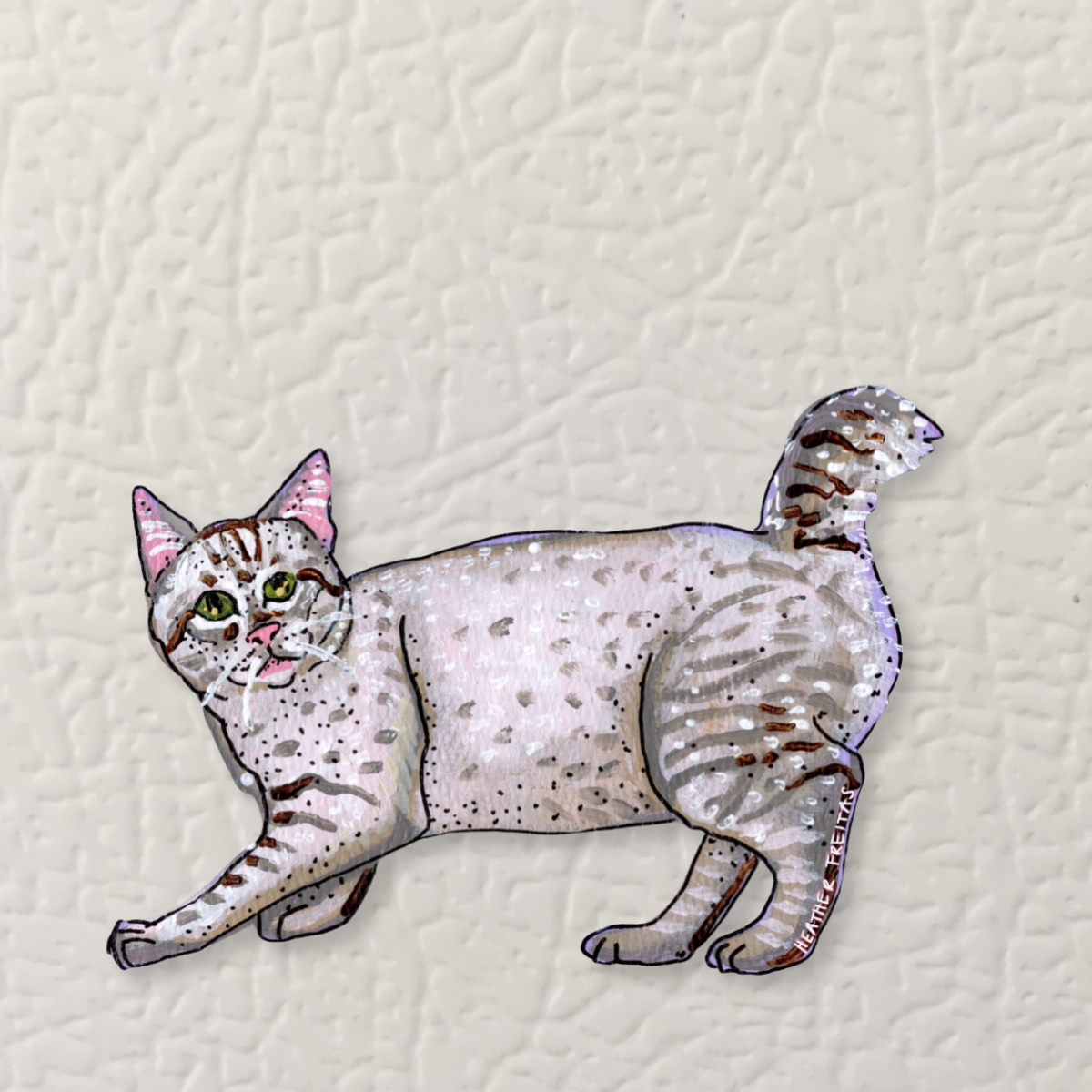 American Bobtail Cat Magnet ( Die-Cut )