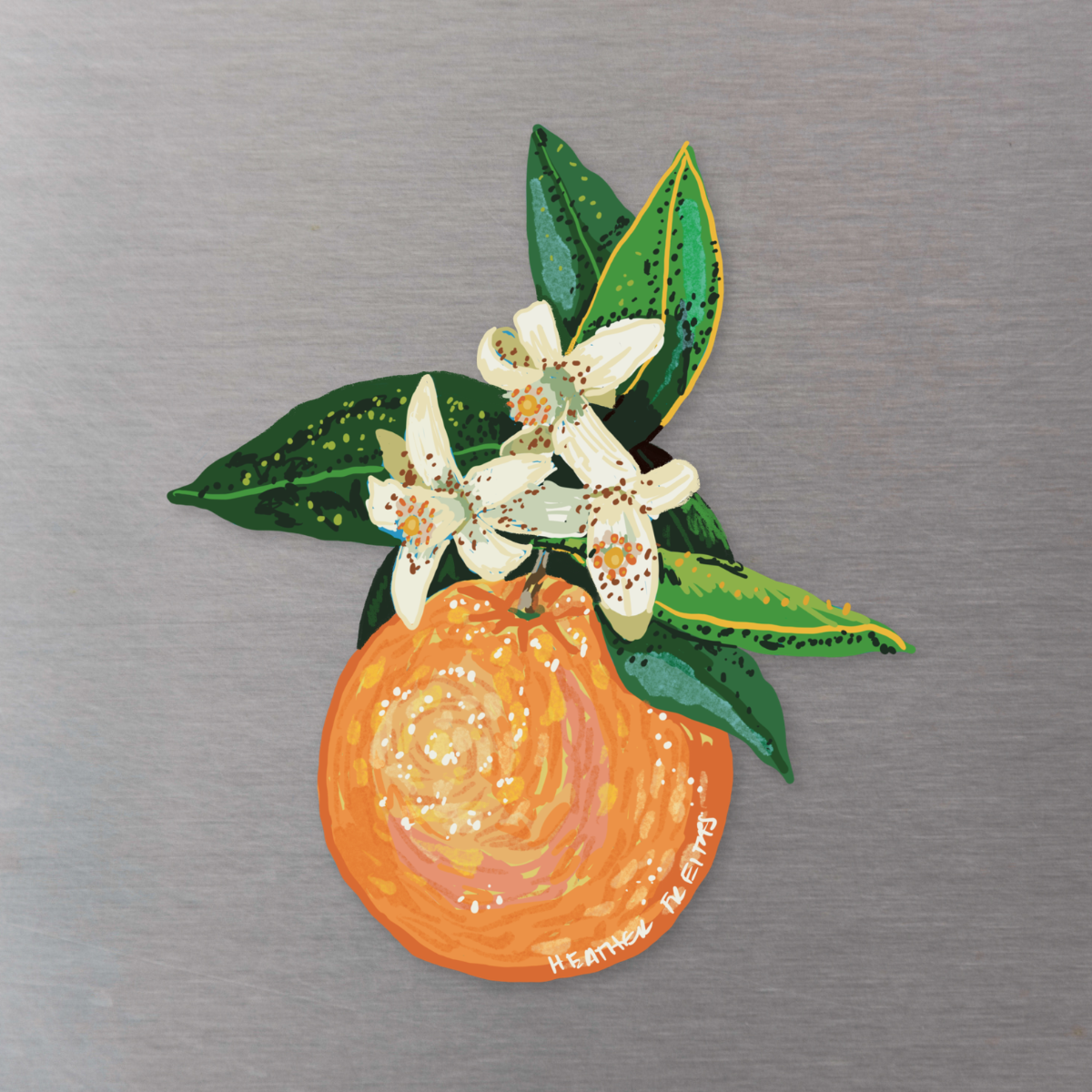 Orange Blossom Magnet ( Die-Cut )