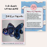 Black Moor Goldfish Magnet ( Die-Cut )