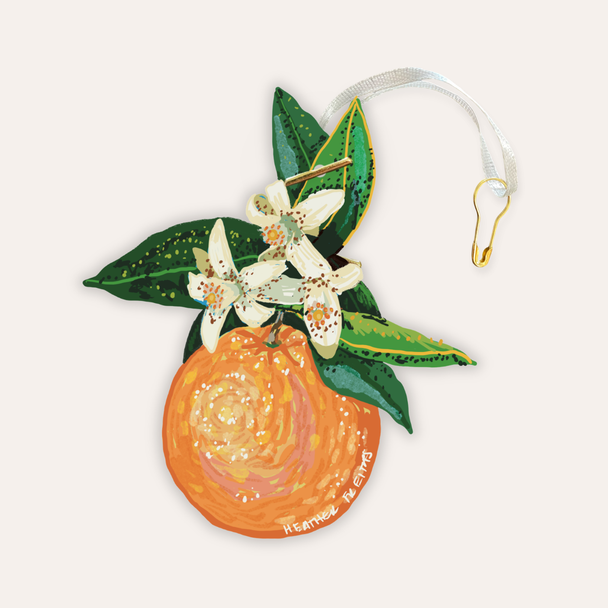 Orange Gift Tag