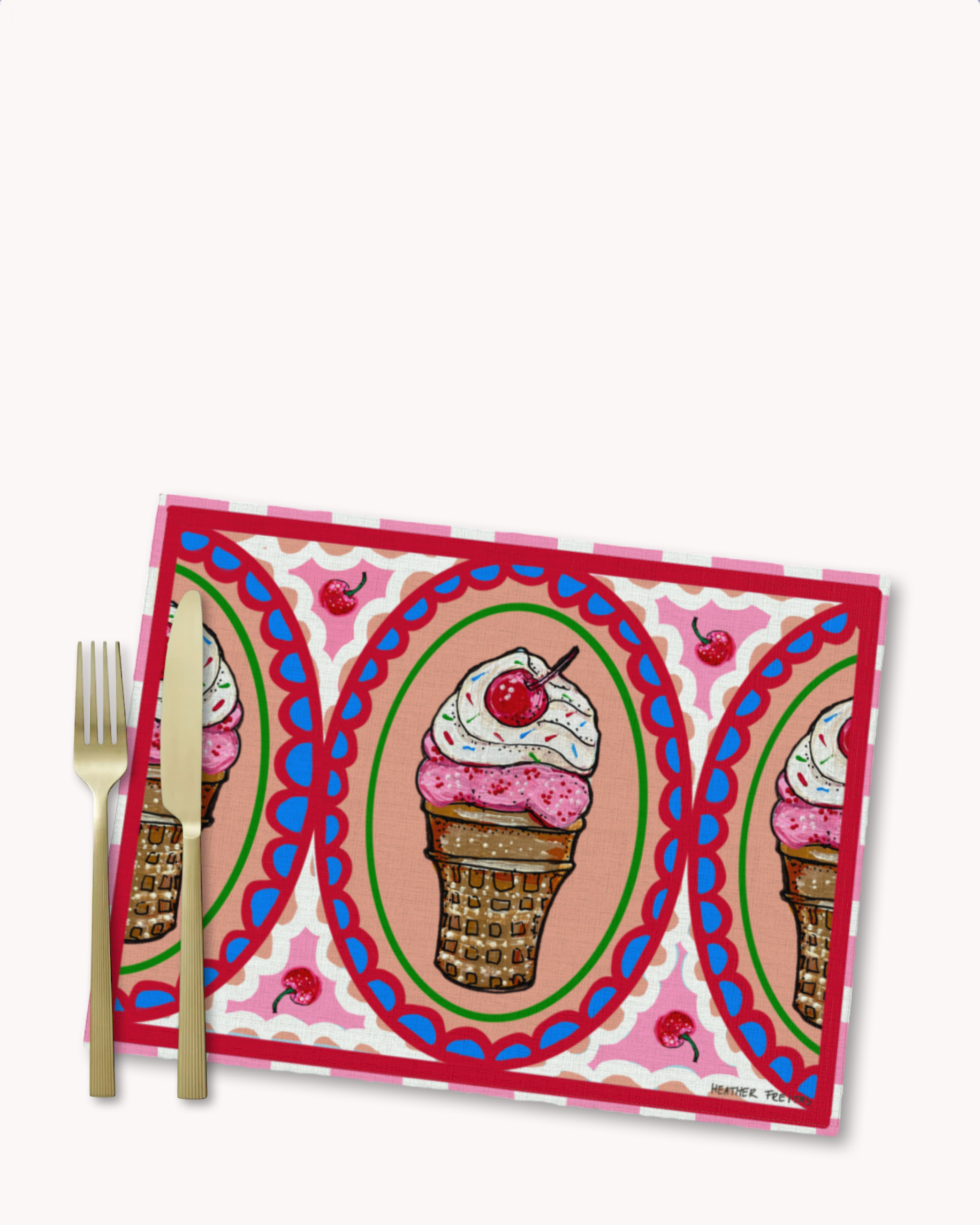 Strawberry Cone Placemat