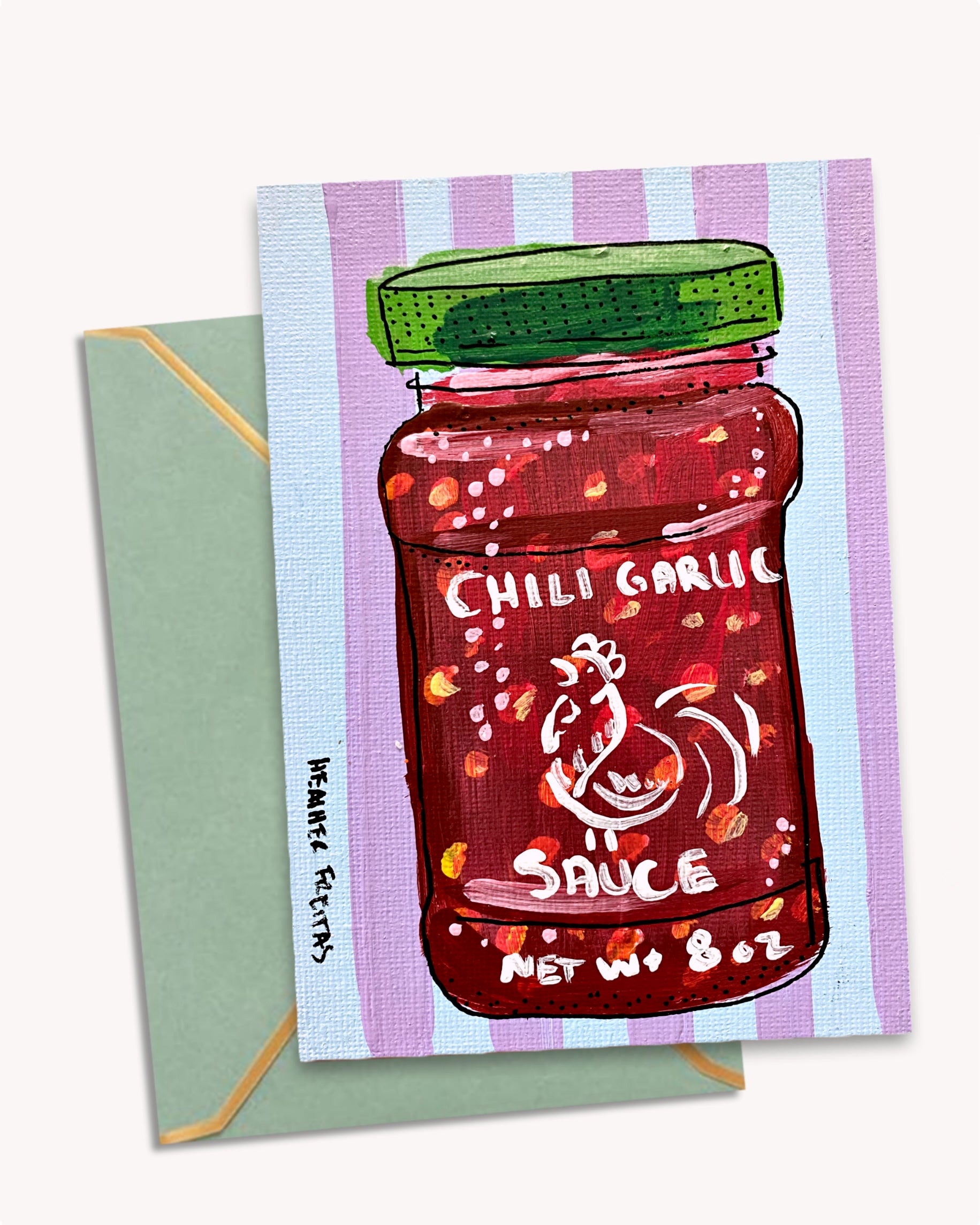 Chili Garlic Sauce - Greeting Card / Fine Art Print