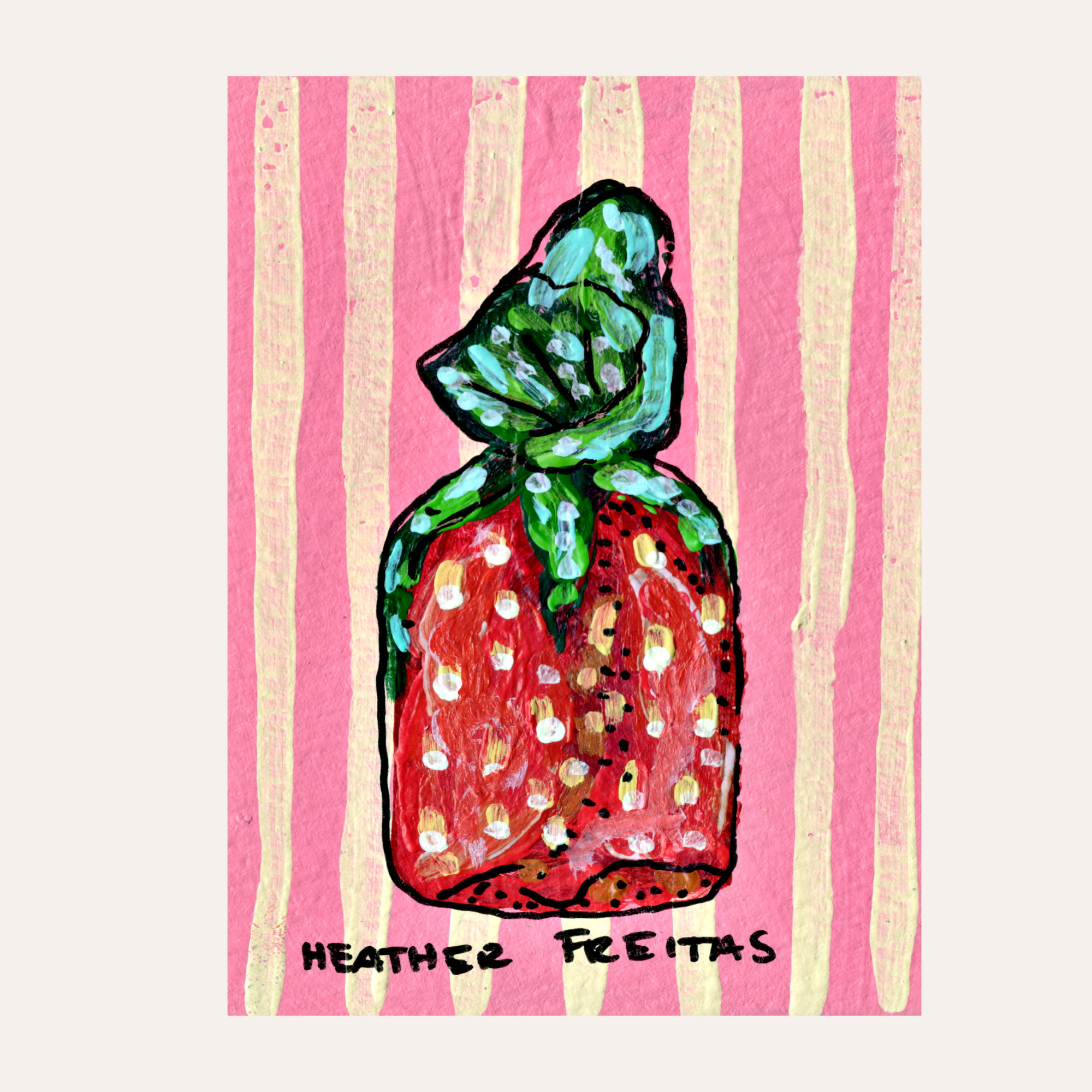 Strawberry Hard Candy ACEO