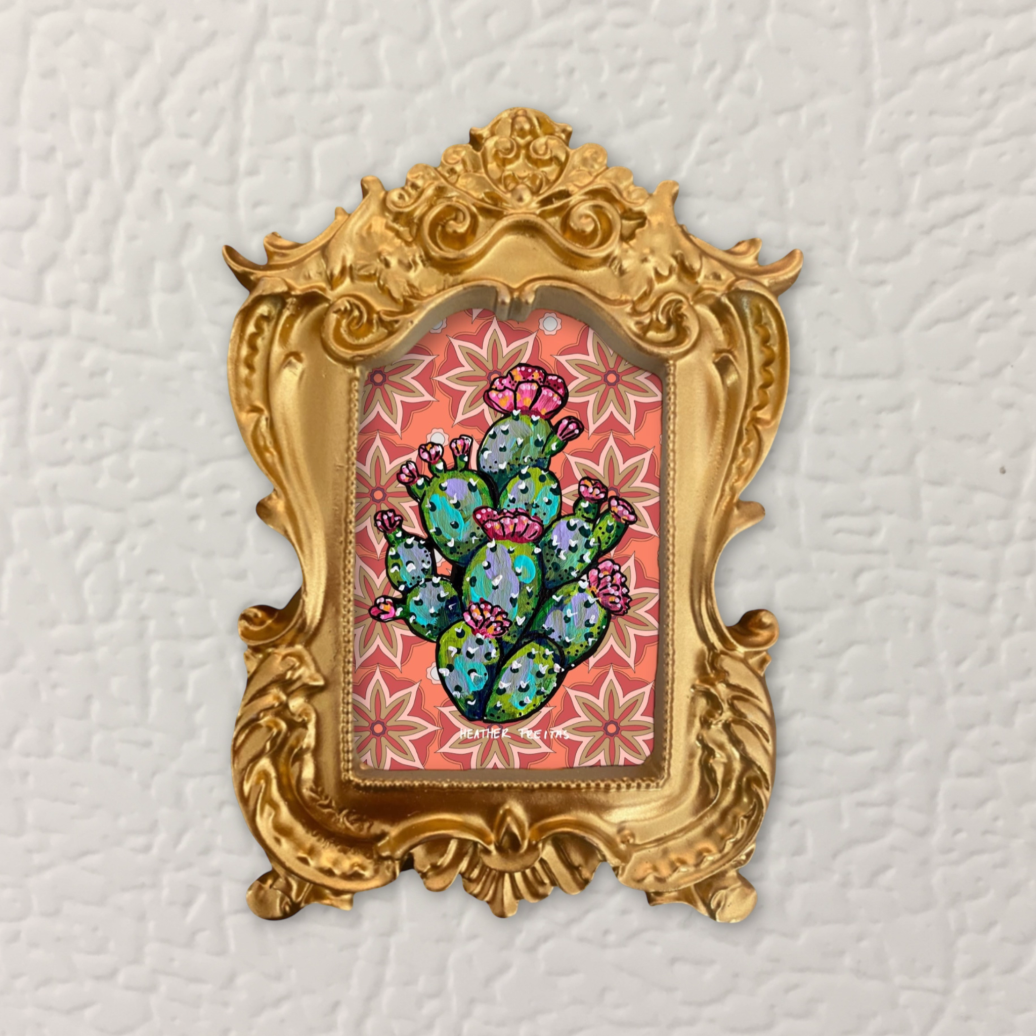 Cactus Framed Small Magnet