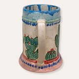 Sonoran Desert Hand Painted Ceramic Beer Stein