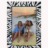 Zebra ( Hand Painted Frame 4x6 inch)