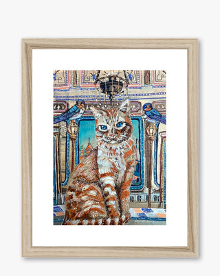 Royal Tabby Cat Framed & Mounted Print