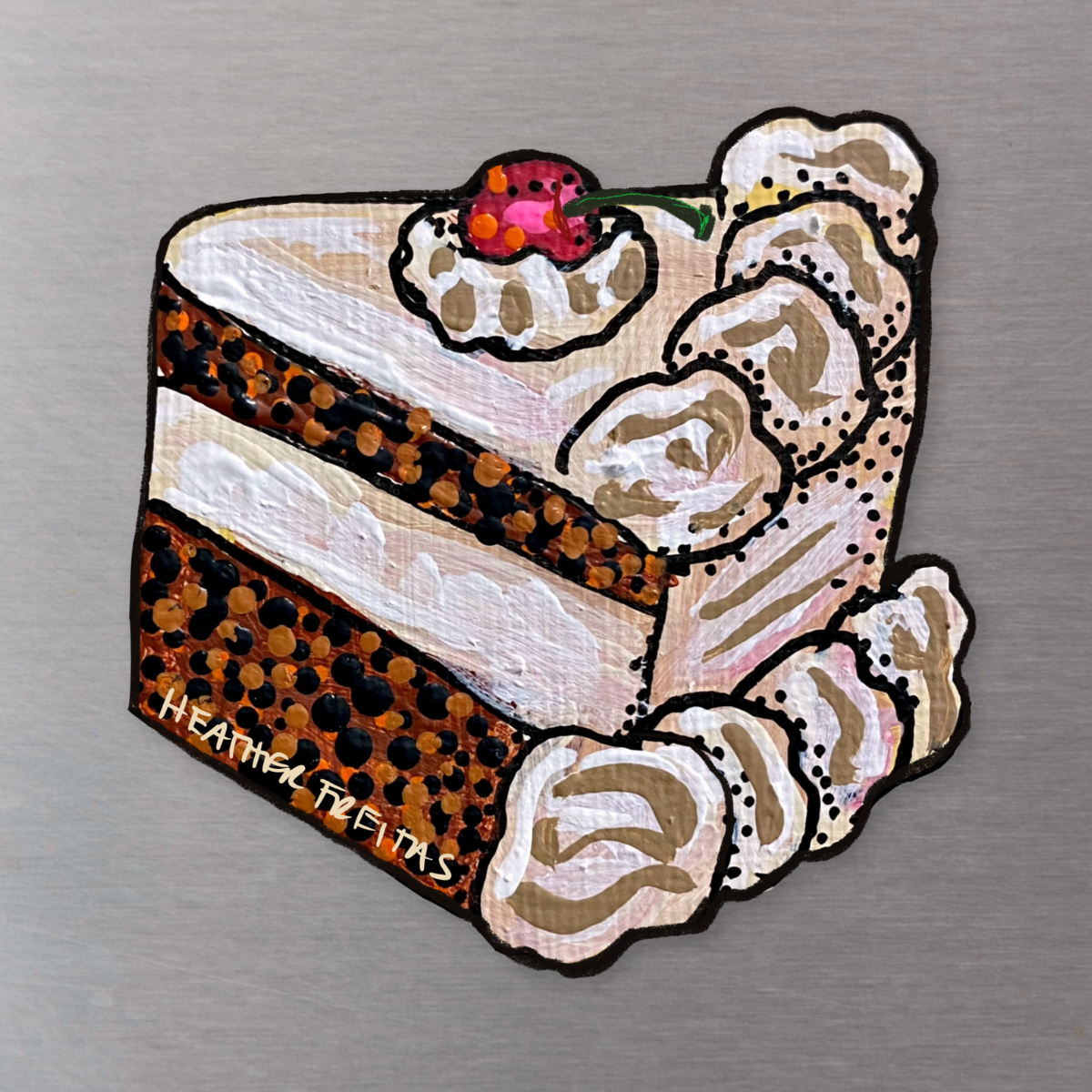 Chocolate Cake Magnet ( Die-Cut )
